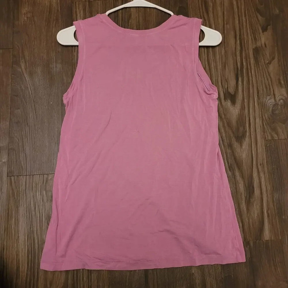 Fresh Produce Womens Tank Top Size S Pink Solid Rayon Sleeveless Round Neck - Picture 2 of 7